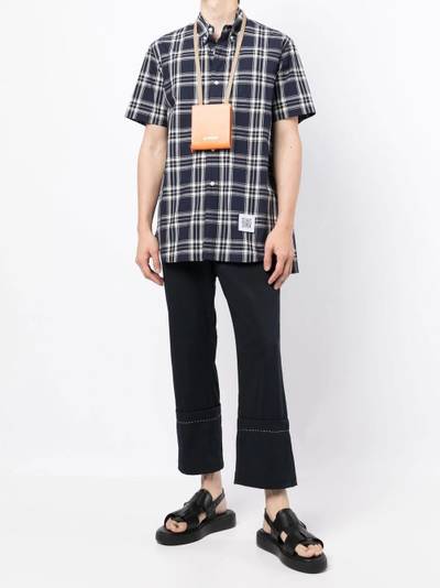 Fumito Ganryu rear-pleat short-sleeve shirt outlook