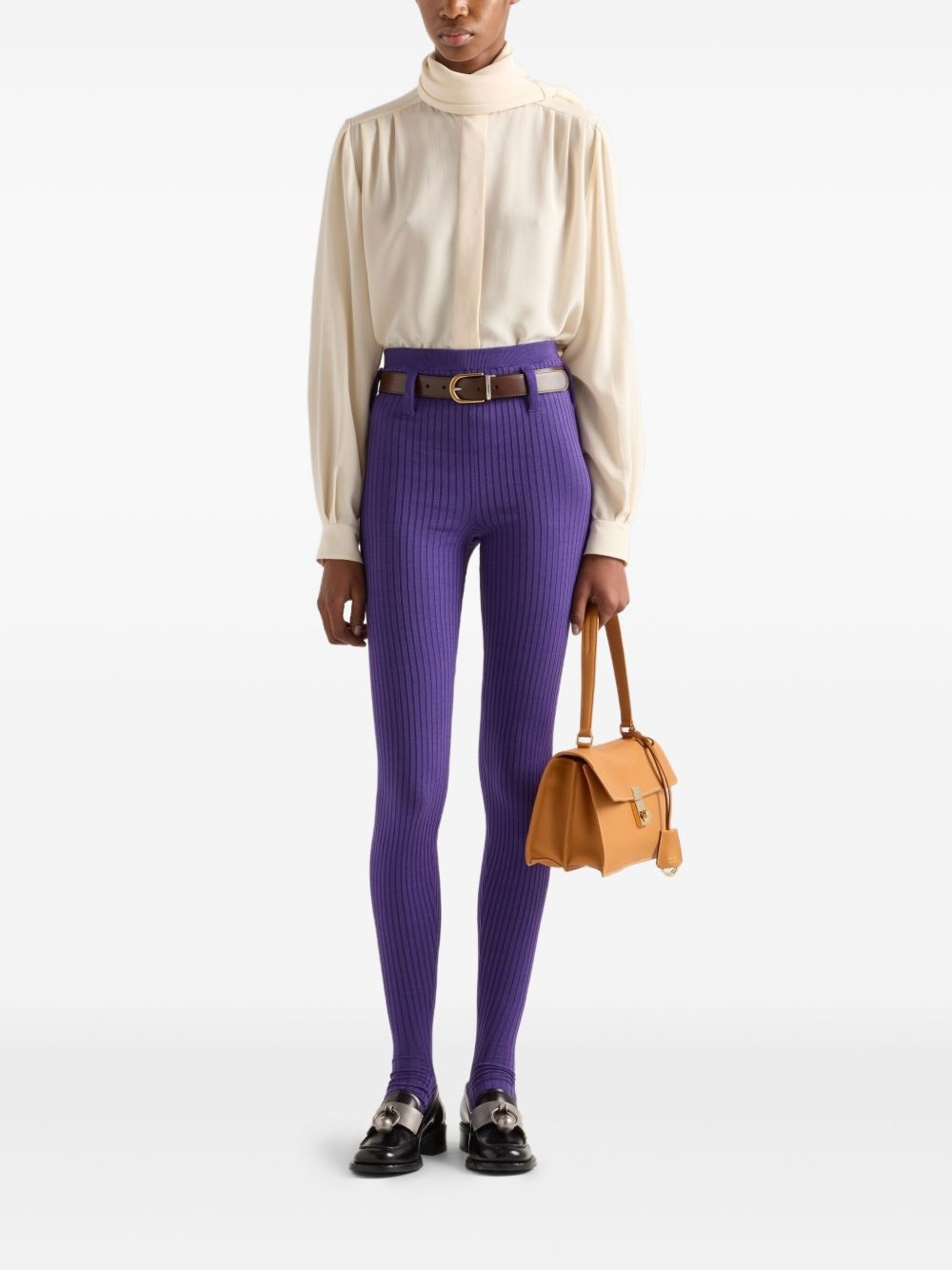 scarf-detail shirt - 2