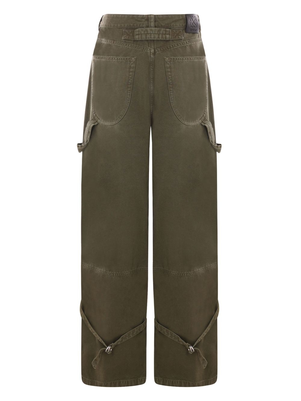 wide-leg cargo jeans - 2