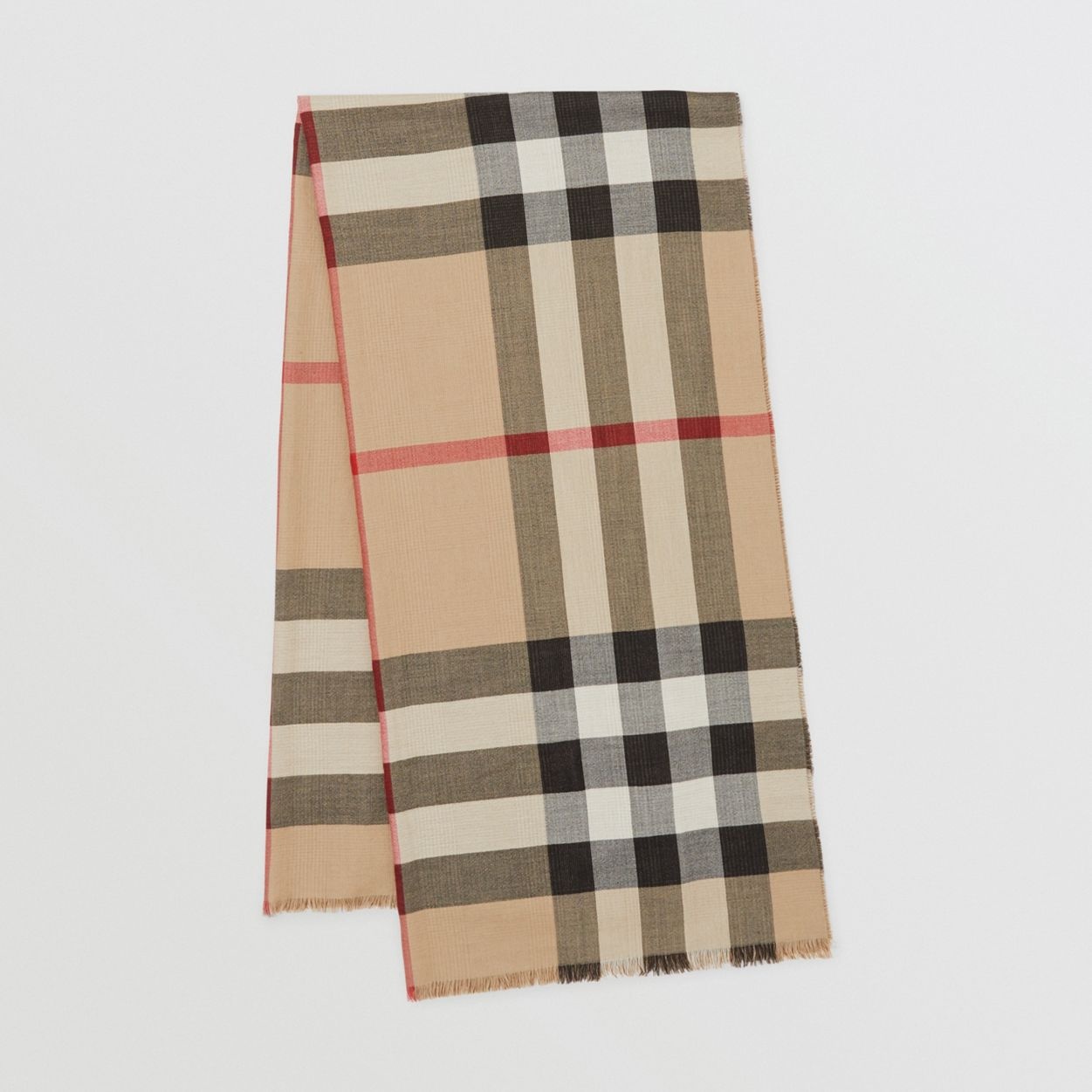 Reversible Check Cashmere Scarf - 1