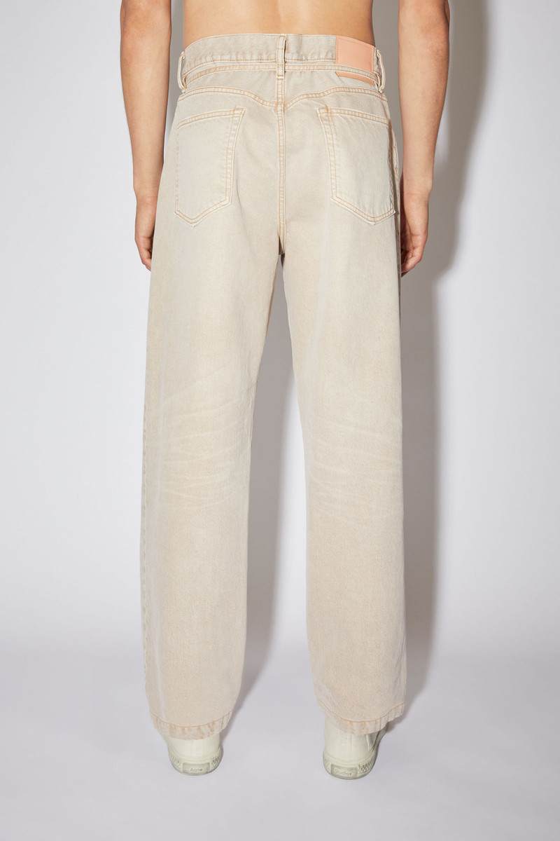 Loose fit jeans - Light beige/brown 3