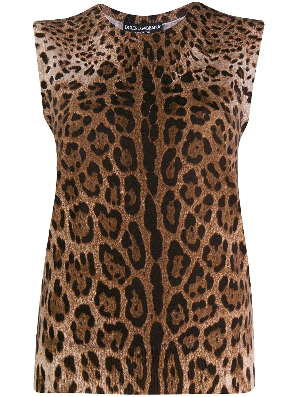 leopard print tank top - 1