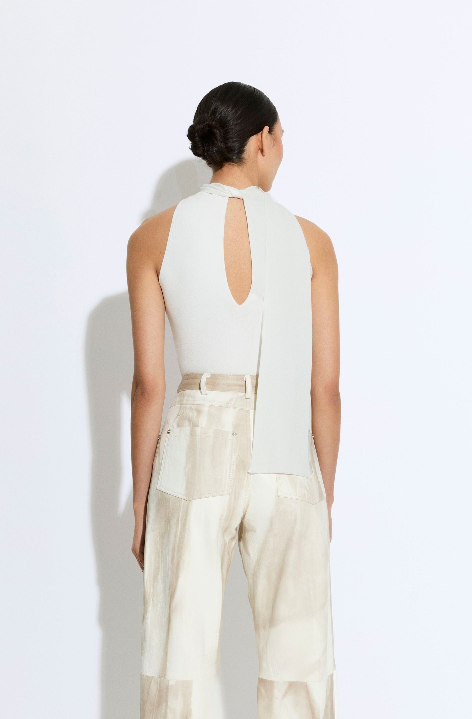 Matte Viscose Halterneck Top - 3