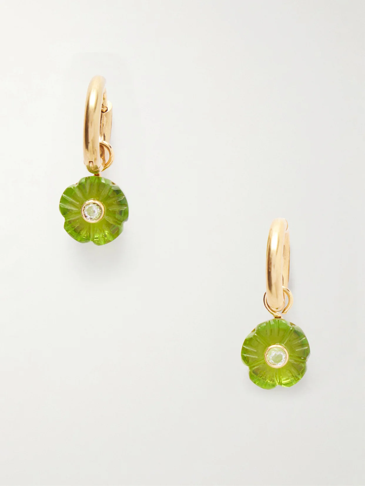 Lillian Gold-tone Crystal Earrings - 1