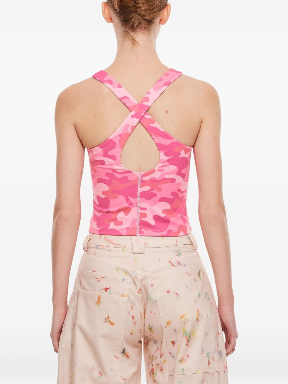 cross-strap cutout top - 3