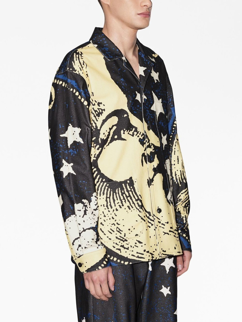 moon-print organic cotton shirt 3
