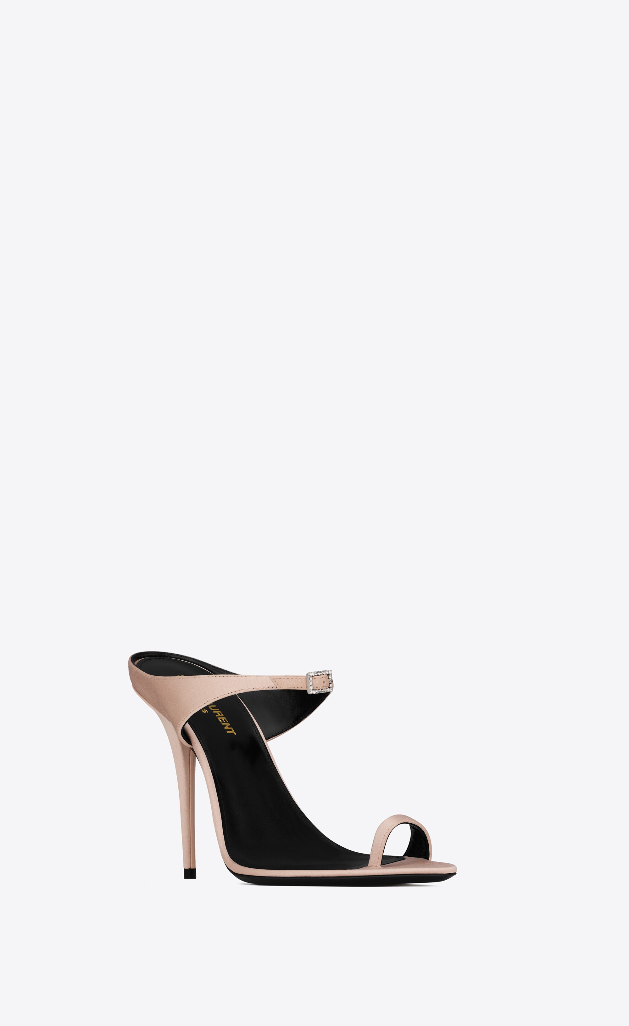 dive mules in silk satin - 3