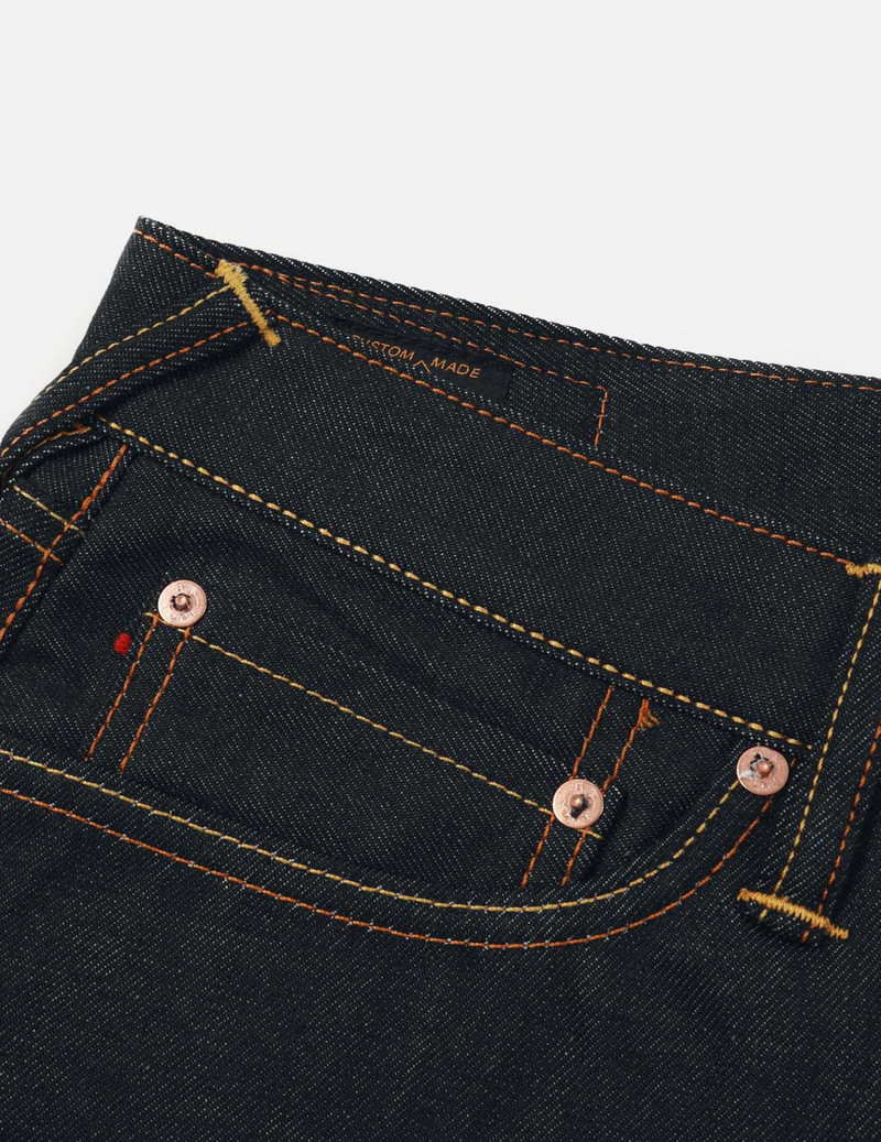 Monogram Embossed Seagull Print Carrot Fit Jeans #2017 11