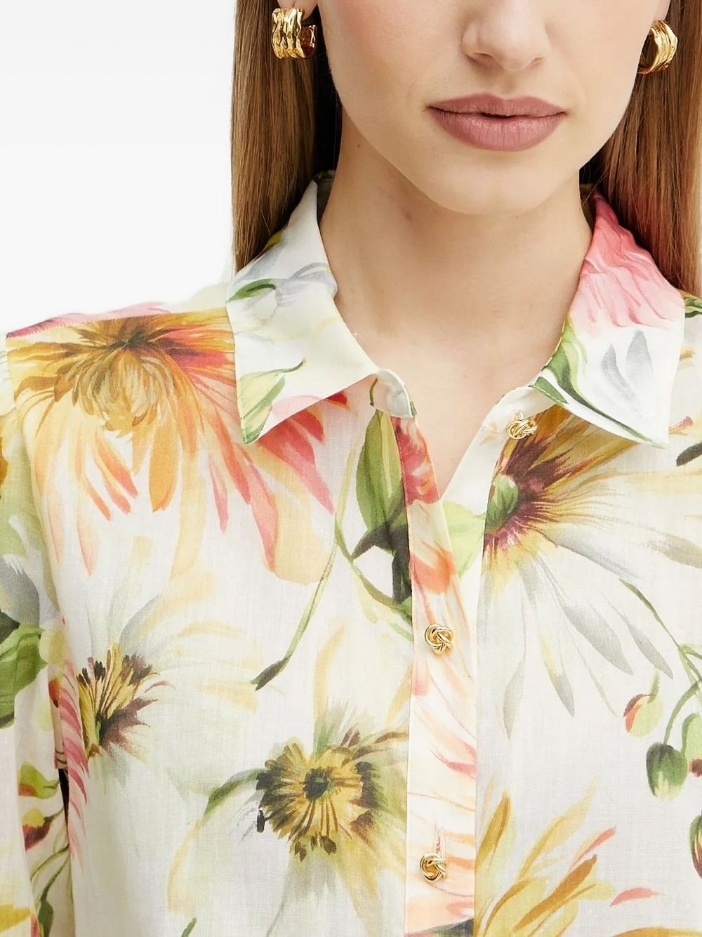 floral-print shirt - 3