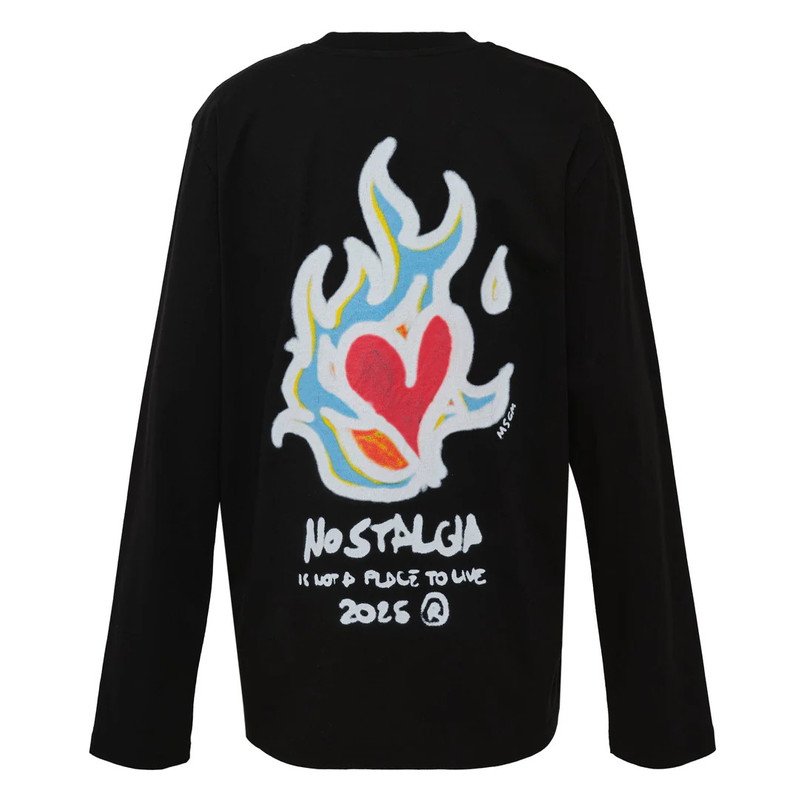 MSGM Love Logo Long-Sleeve T-Shirt outlook