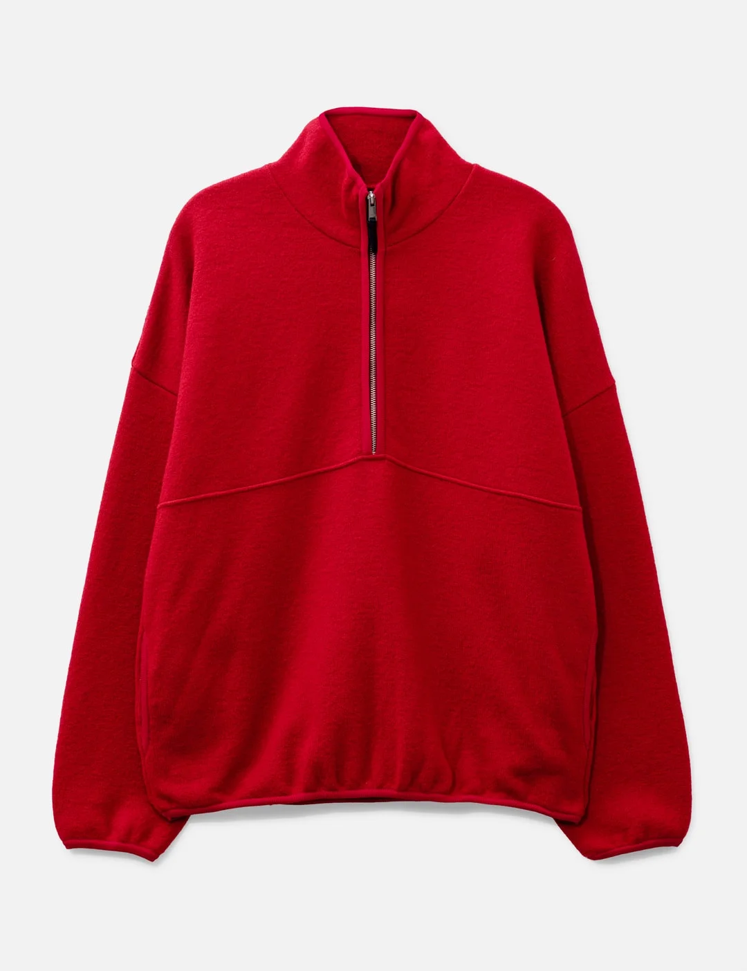 BOILED WOOL KNIT PULLOVER - 1
