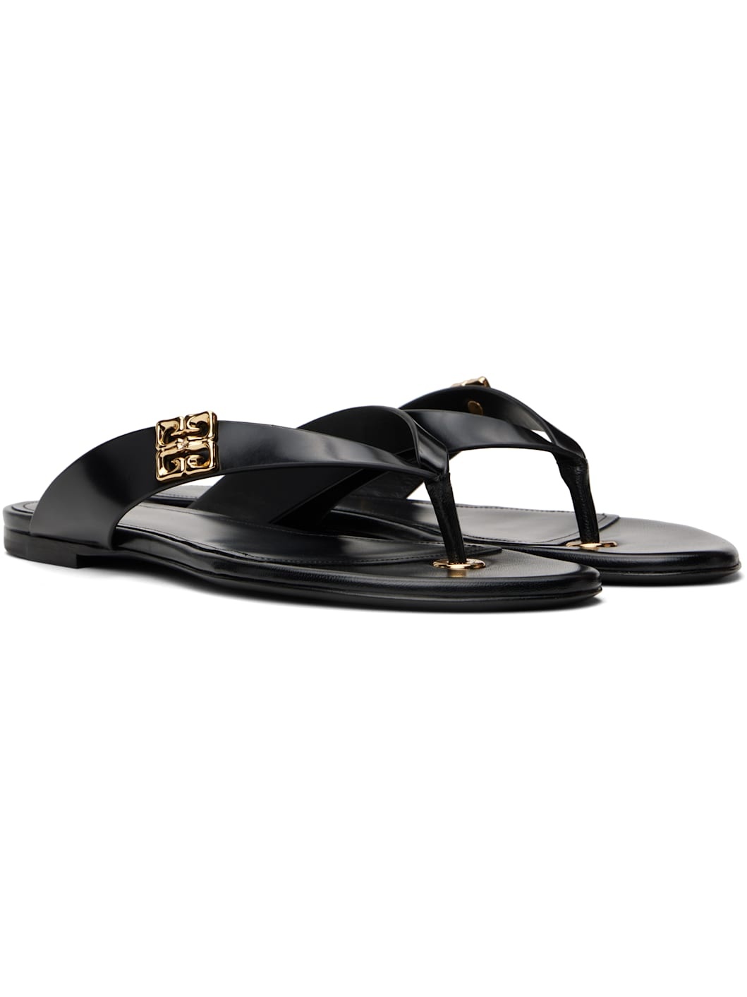 Black Tong 4G Liquid Flip-Flops - 4