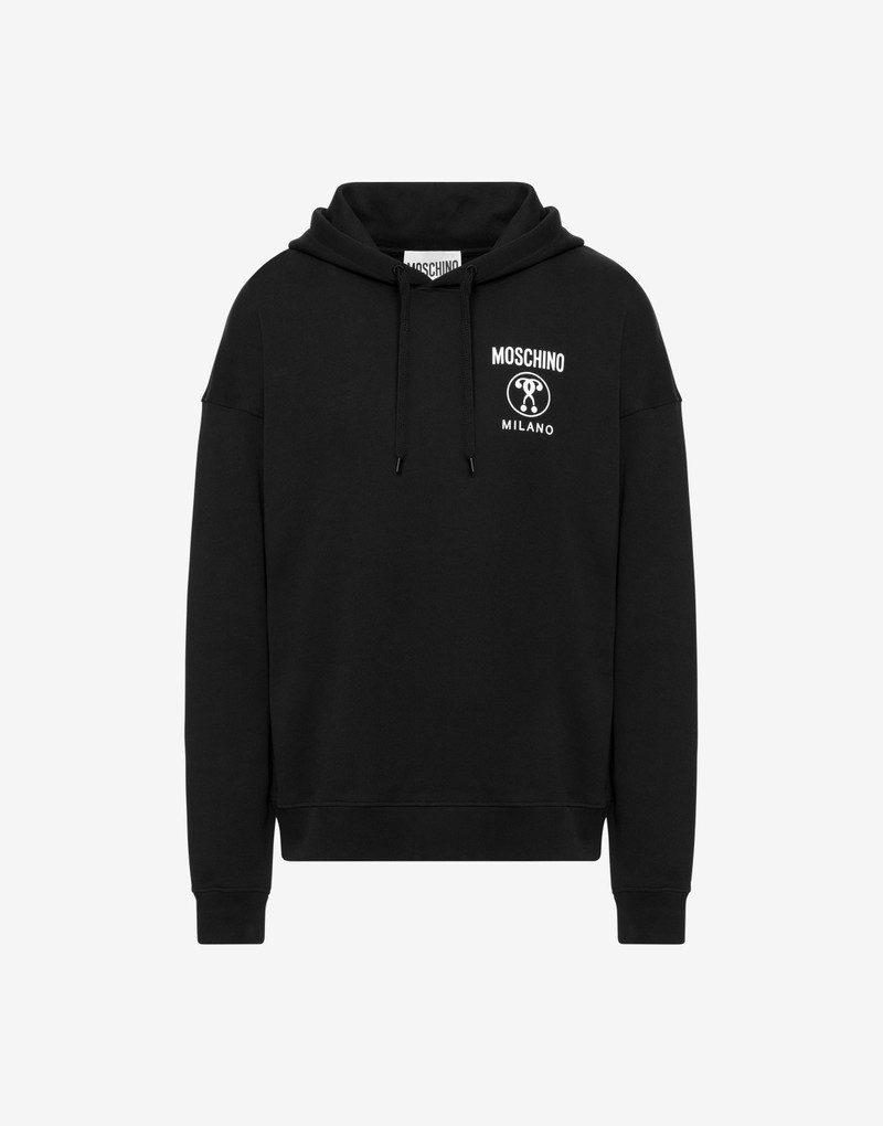 DOUBLE QUESTION MARK HOODED SWEATSHIRT - 1