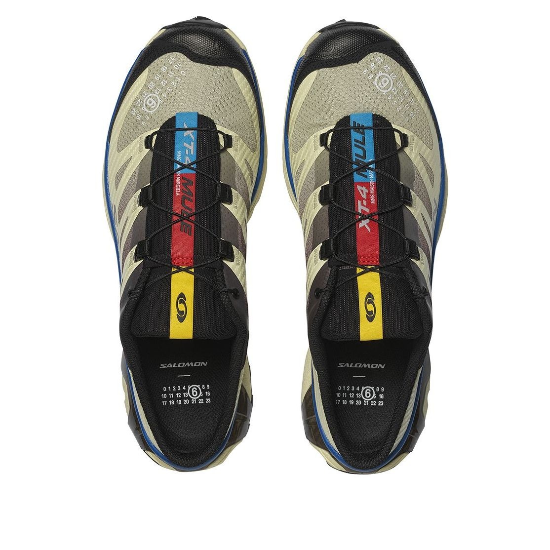 SALOMON x MM6 Maison Margiela XT-4 Mule 'Transparent Yellow Lapis Blu' 475360 - 4