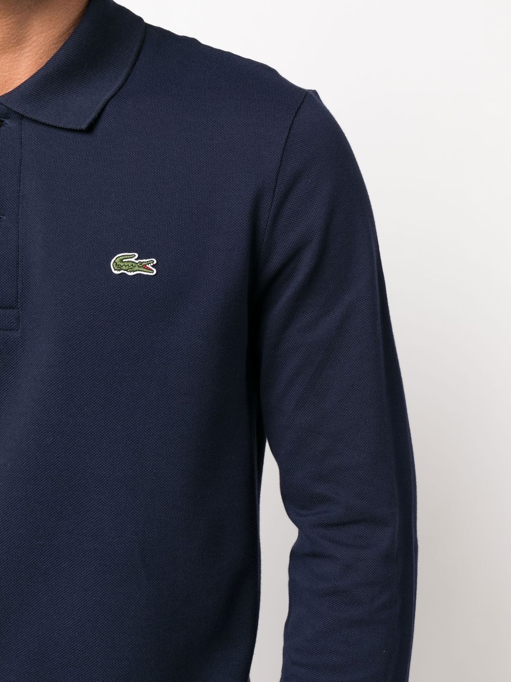 logo-patch long-sleeve polo shirt - 5