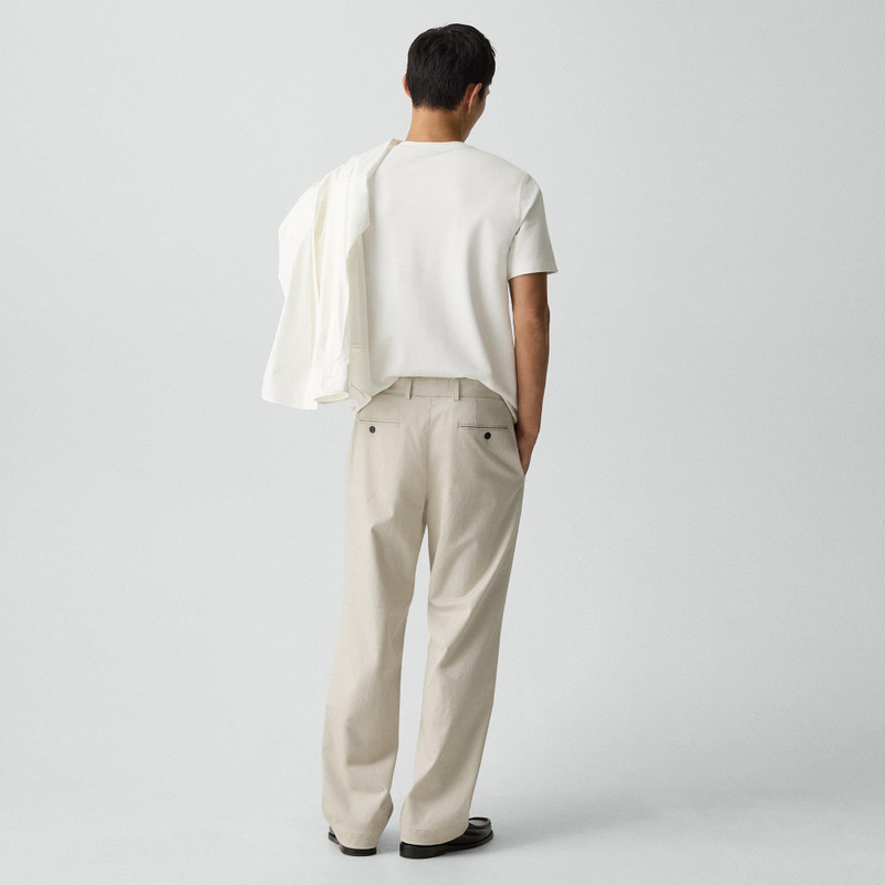 Theory Relaxed Pleat Pant in Moonsoft Cotton outlook