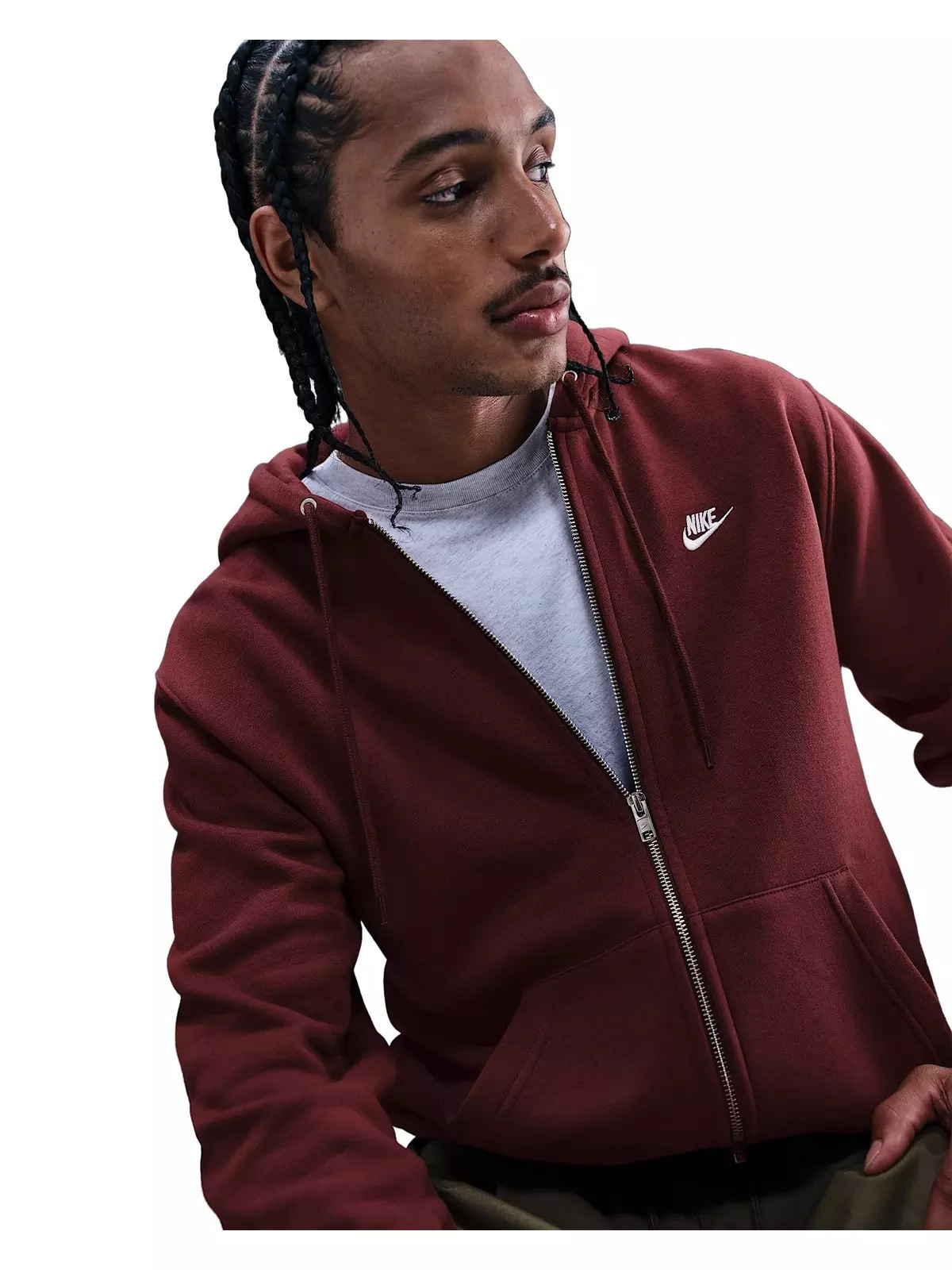 Men's Club Full-Zip Fleece Hooded Jacket - 3