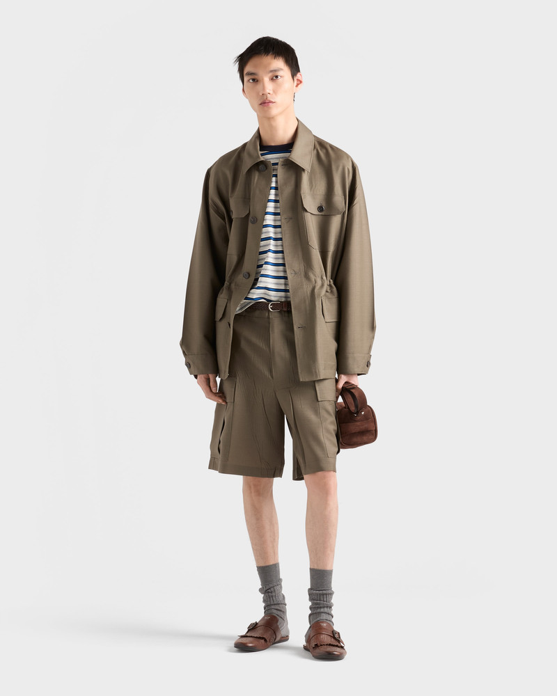 Prada Mohair and wool safari jacket outlook