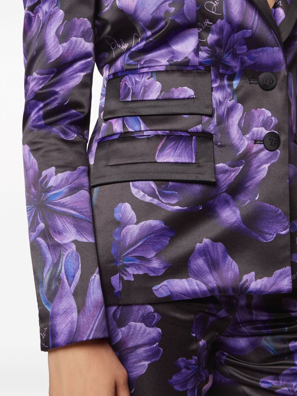 Duchesse floral-print blazer - 5