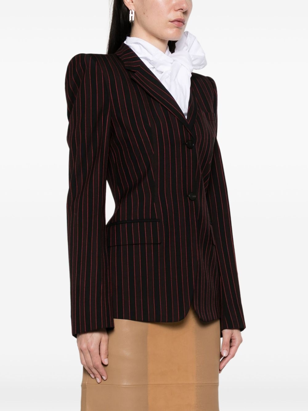pinstriped blazer - 3