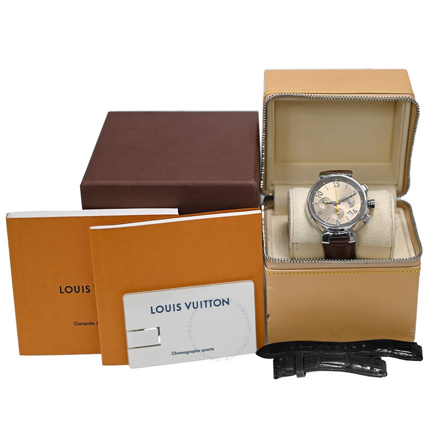 Pre-owned Louis Vuitton Tambour Chronograph Automatic Men's Watch Q1122 - 4