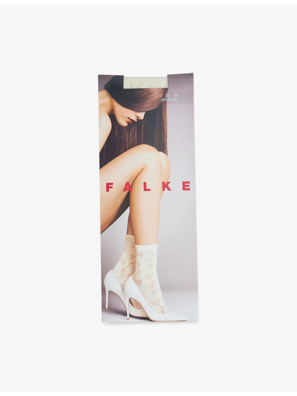 Hydrangea Crew-Length Stretch-Woven Socks - 1