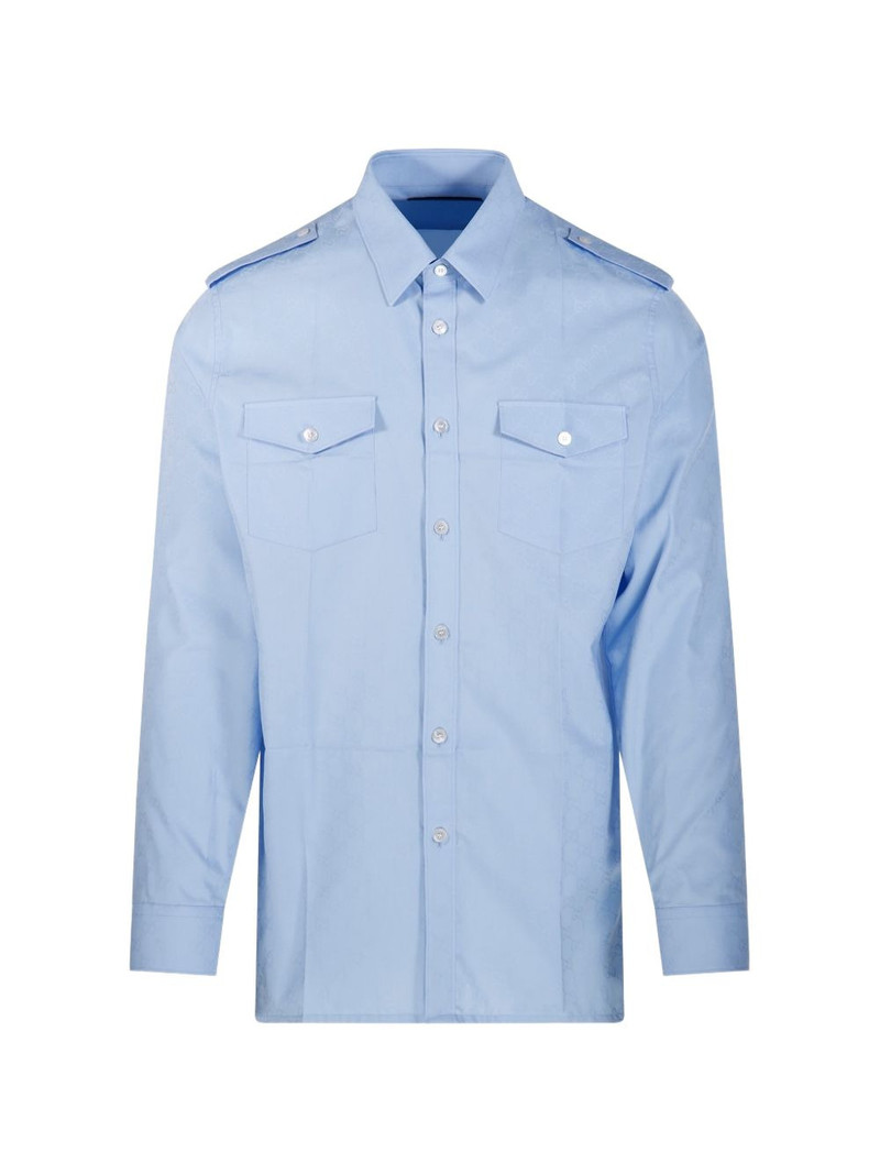 GG jacquard epaulette shirt 1