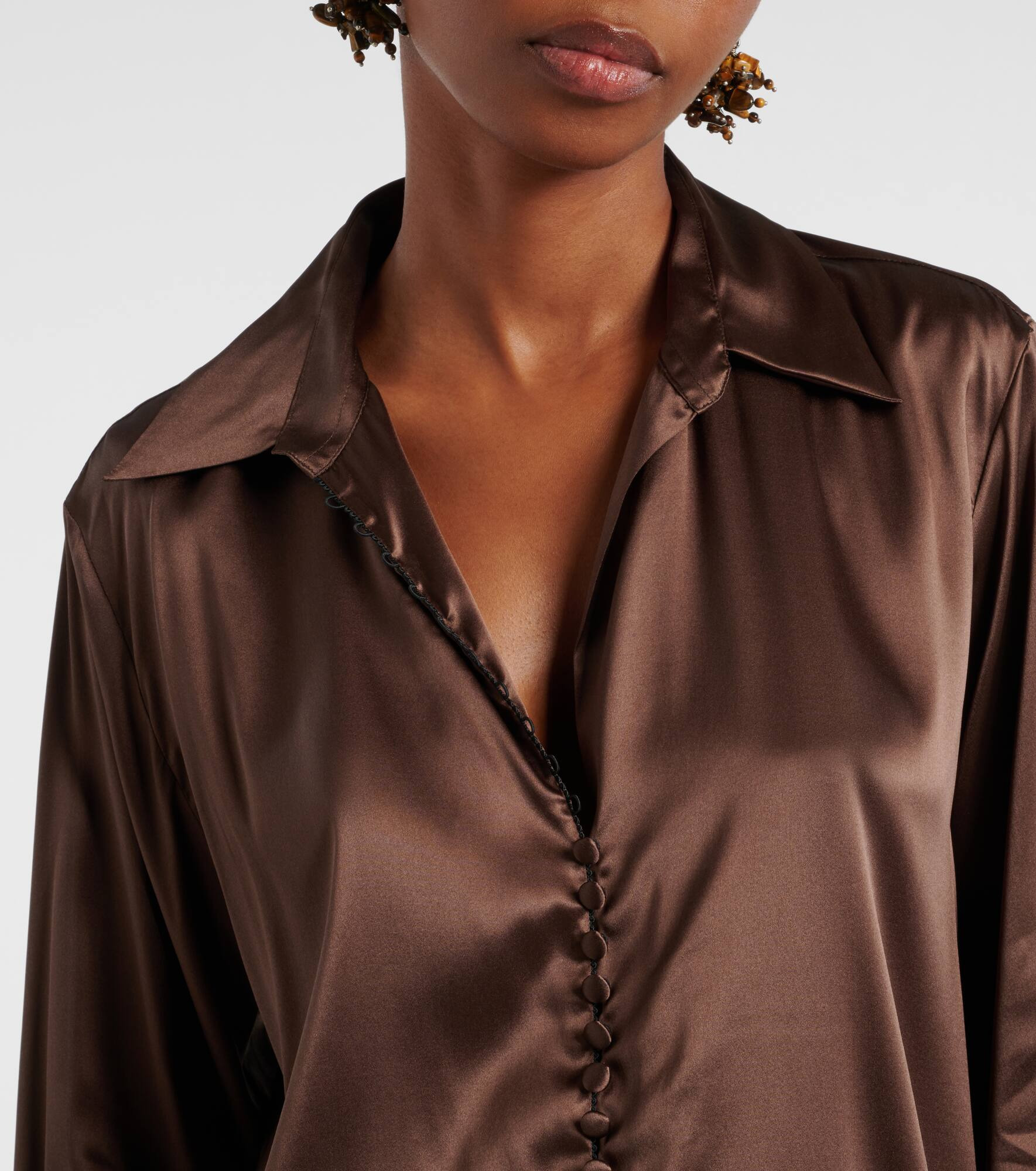 Silk-blend shirt - 4