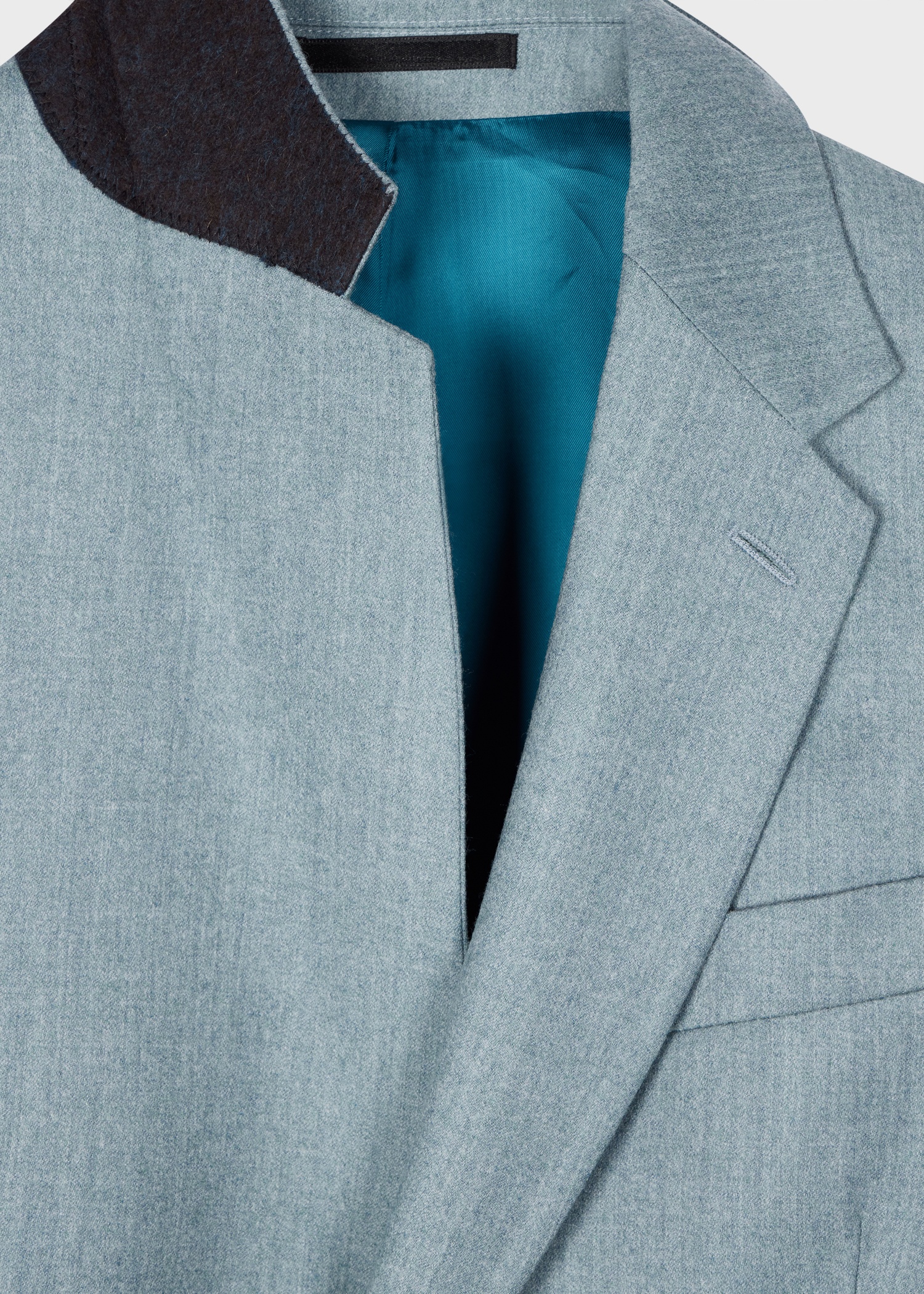 Tailored-Fit Light Blue Overdyed Wool-Cashmere Flannel Blazer - 2