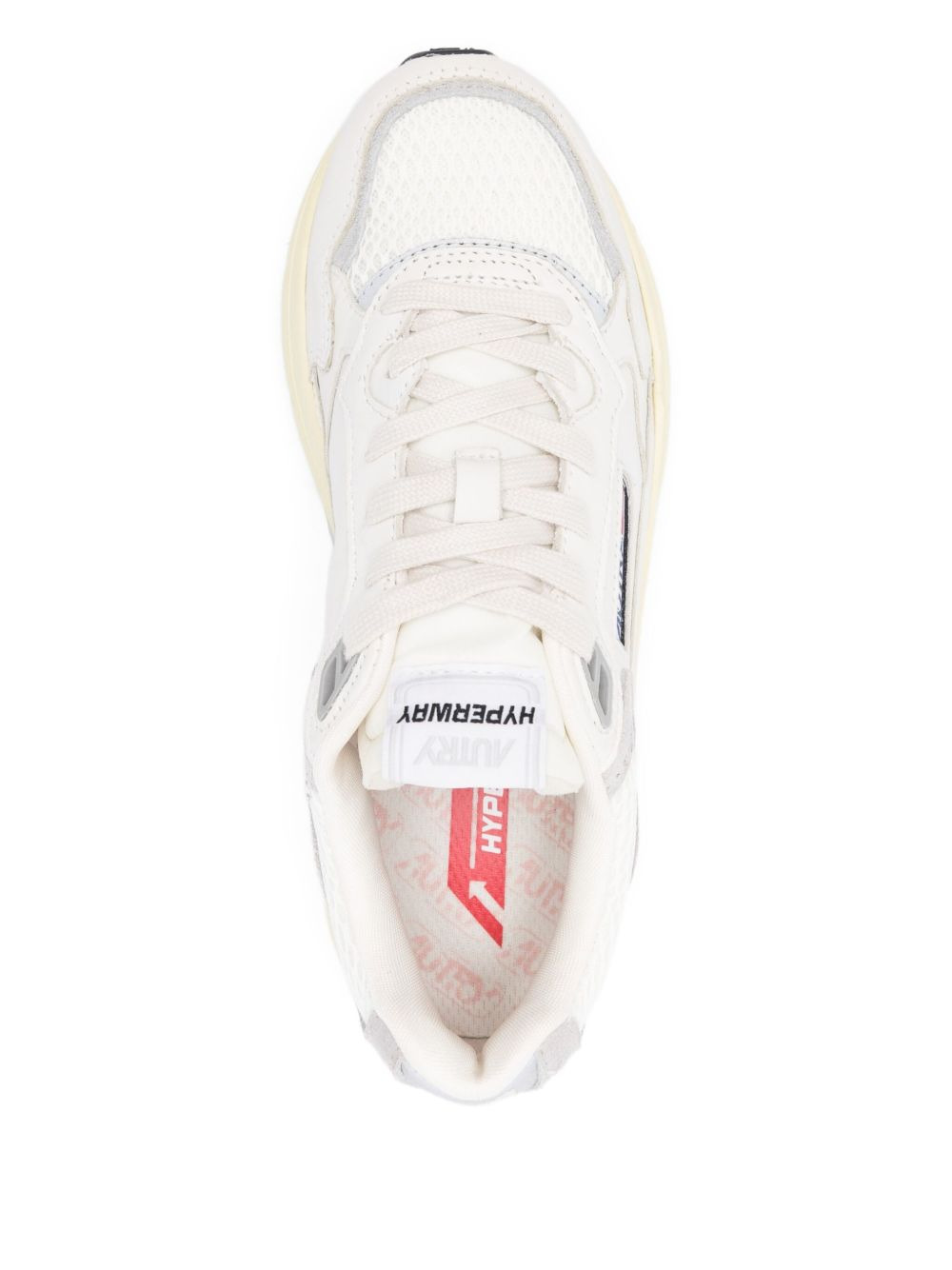 leather panel sneakers - 4