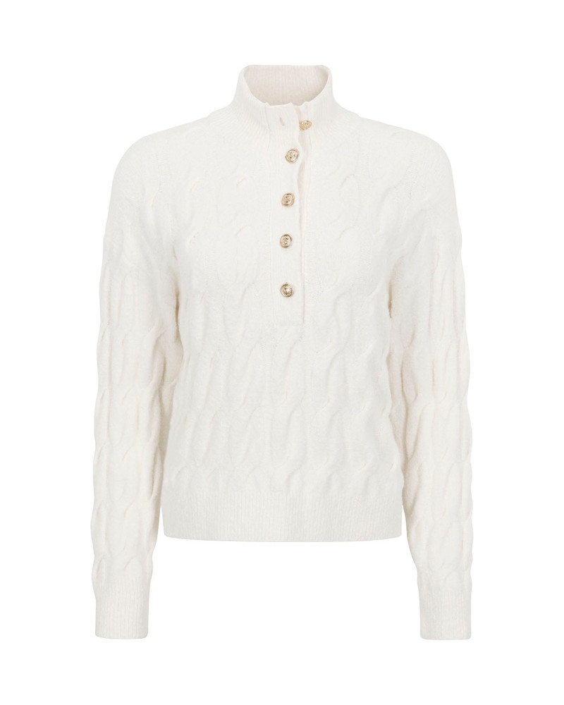 Splendid Splendid x @Cellajaneblog Half-Placket Sweater outlook