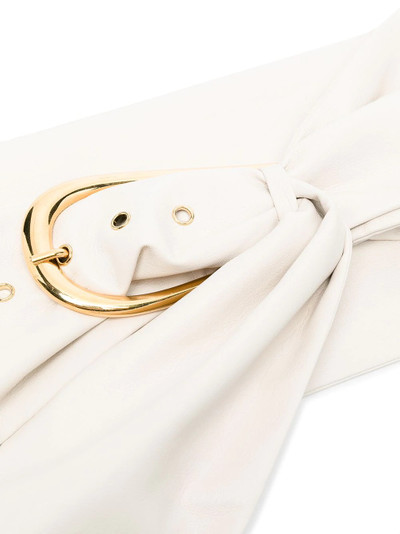 Nanushka buckle-fastening ruched belt outlook