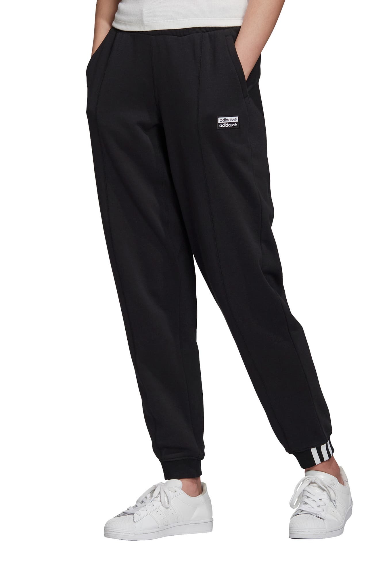adidas Originals adidas Originals R.Y.V. French Terry Jogger Sweatpants in Black at Nordstrom nordstrom REVERSIBLE