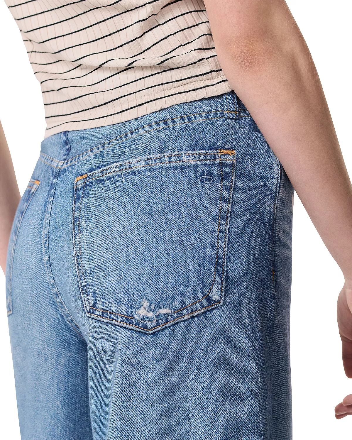 Miramar Sofie Cropped Cotton Terry Sweatpant Jeans in Minetta - 3
