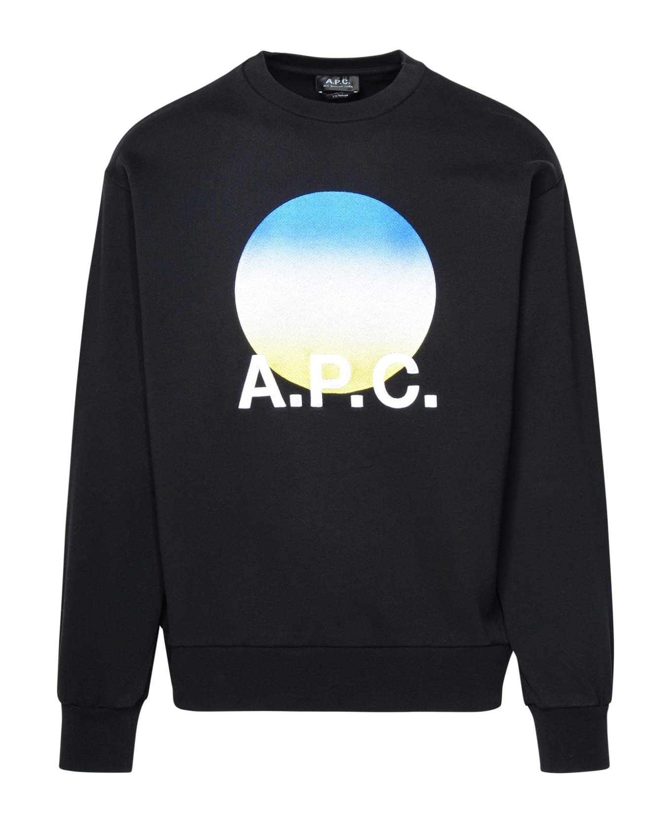 Black Cotton Sweatshirt - 1