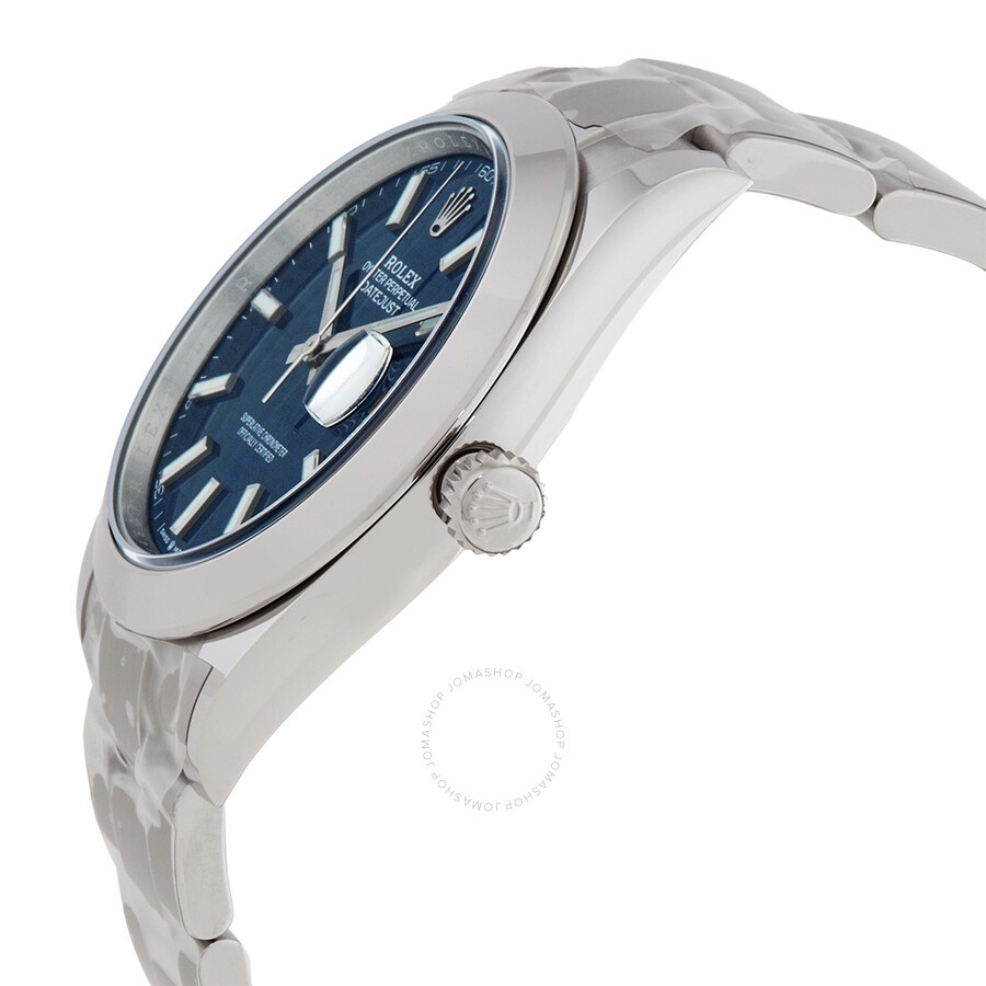 Rolex Datejust 41 Bright Blue Fluted Motif Dial Automatic Men's Oyster Watch M126300-0023 - 2