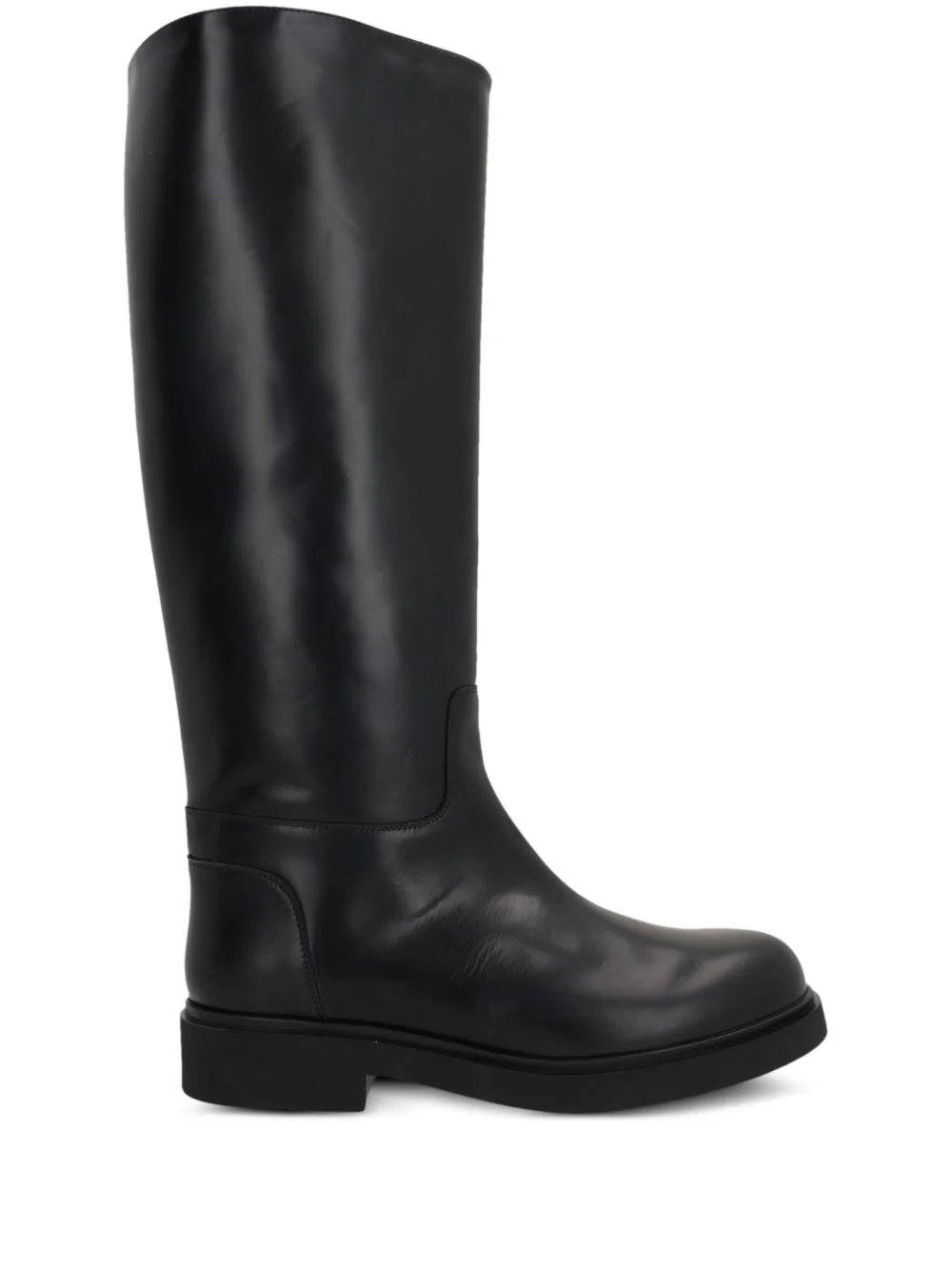 leather knee boots - 1