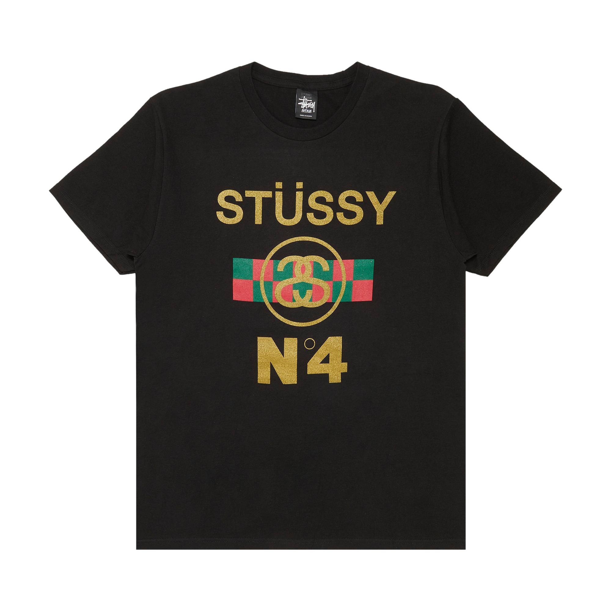 Stussy No.4 Check Tee 'Black' - 1