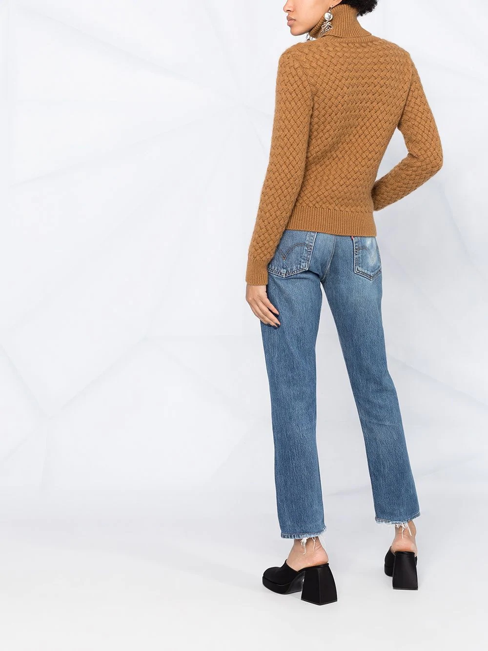 knitted turtleneck jumper - 6