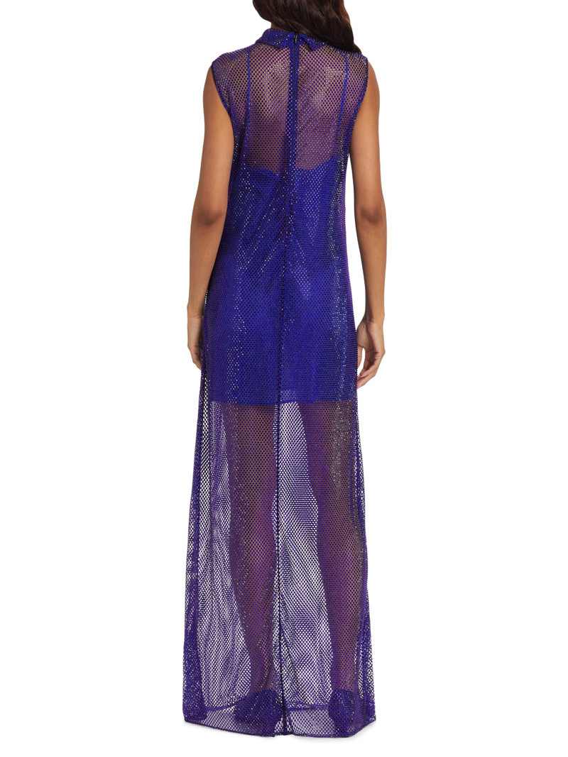 Women's Hotfix Rhinestone Gown - Cobalt Blue 5