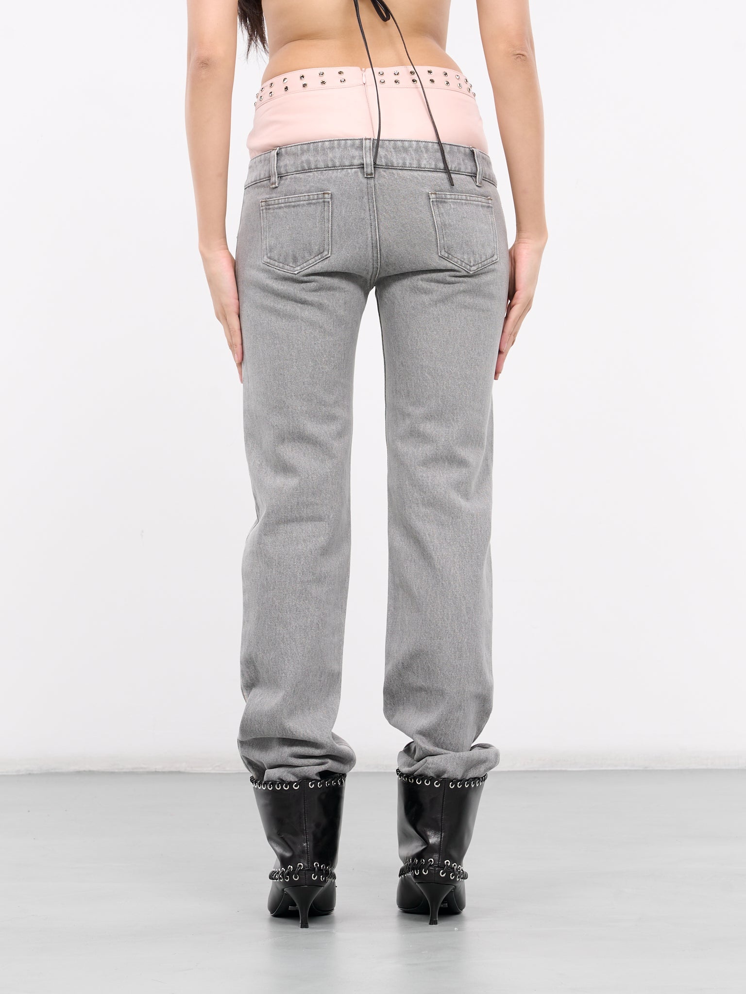 Double Layer Denim Jeans - 3