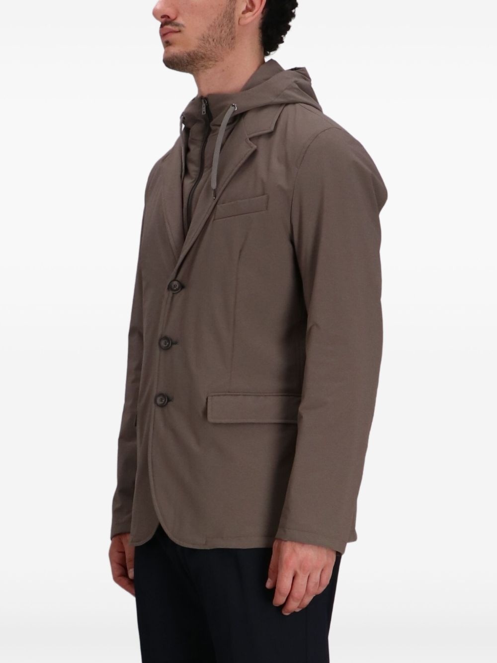 hooded blazer - 3