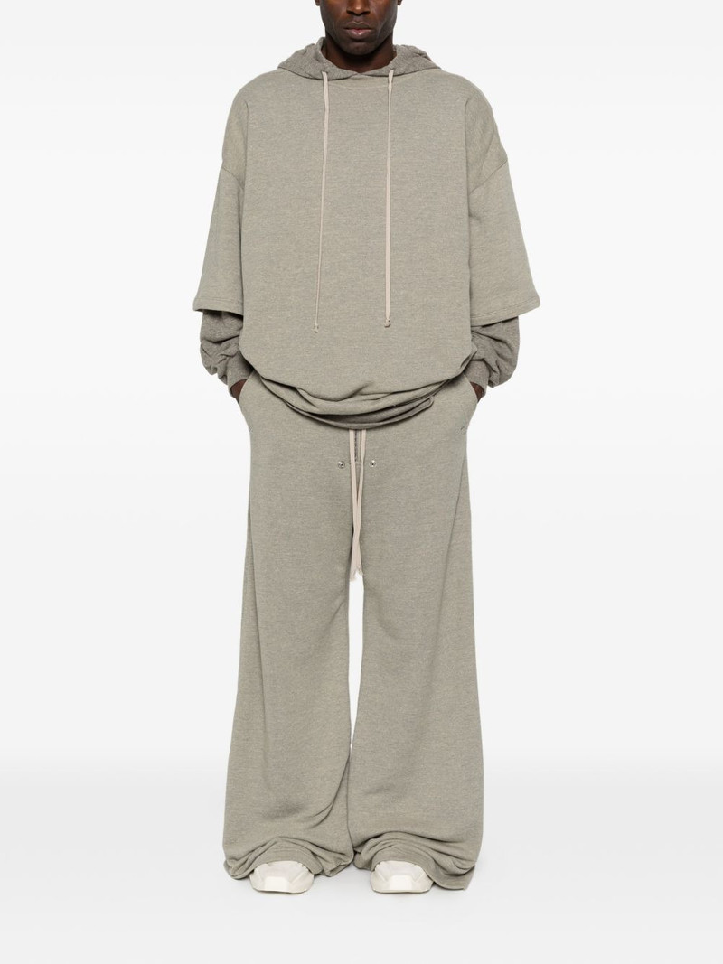 Rick Owens DRKSHDW drawstring layered hoodie outlook