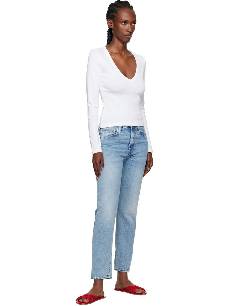 FLORE FLORE White Dewi Longsleeve T-shirt outlook