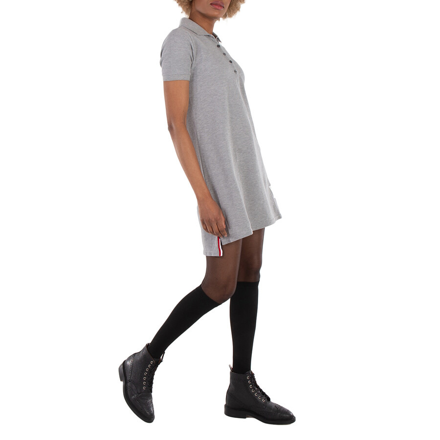 Thom Browne Classic Pique Stripe Polo Dress - 3
