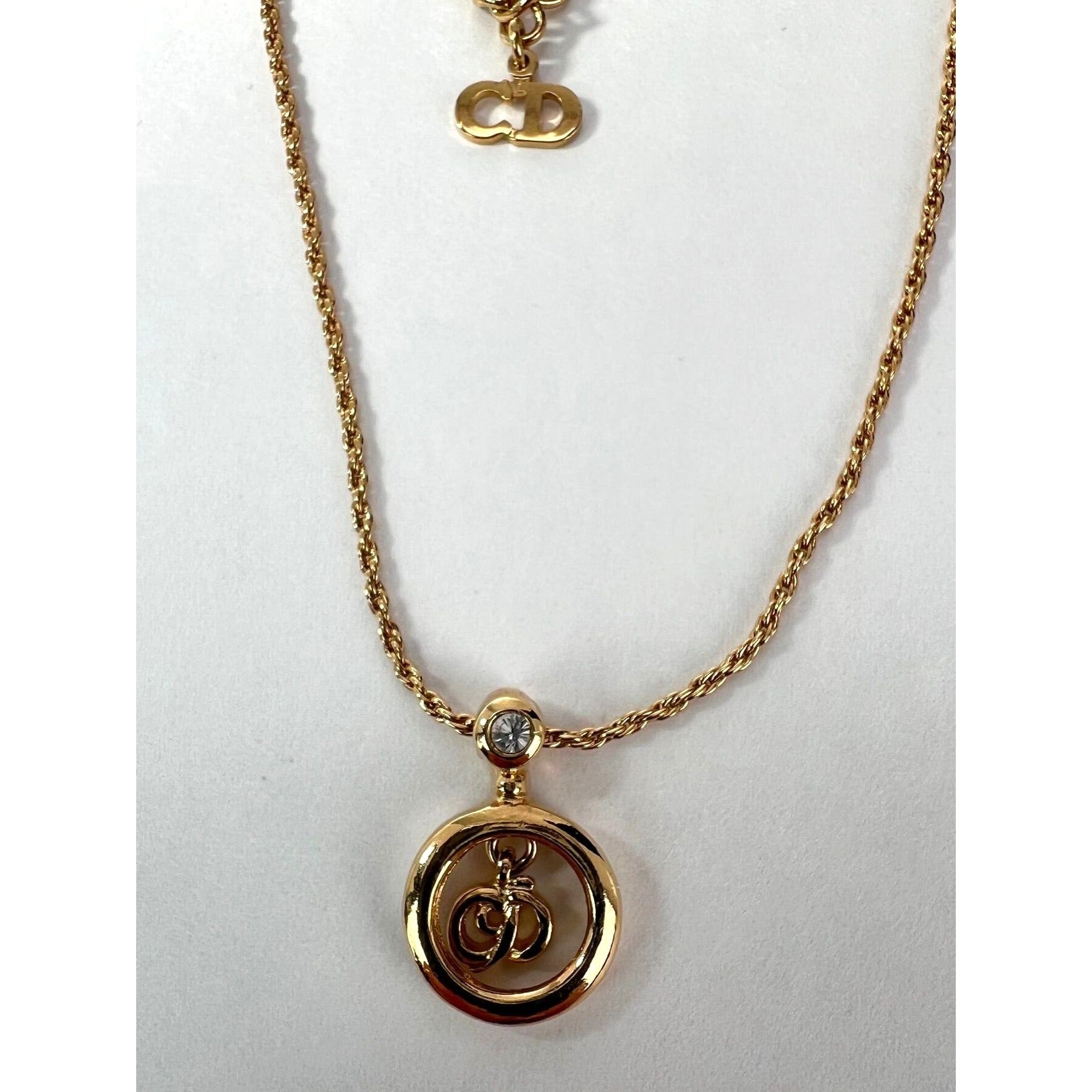 Christian Dior Multi Star Adjustable Silver Finish Necklace - 4