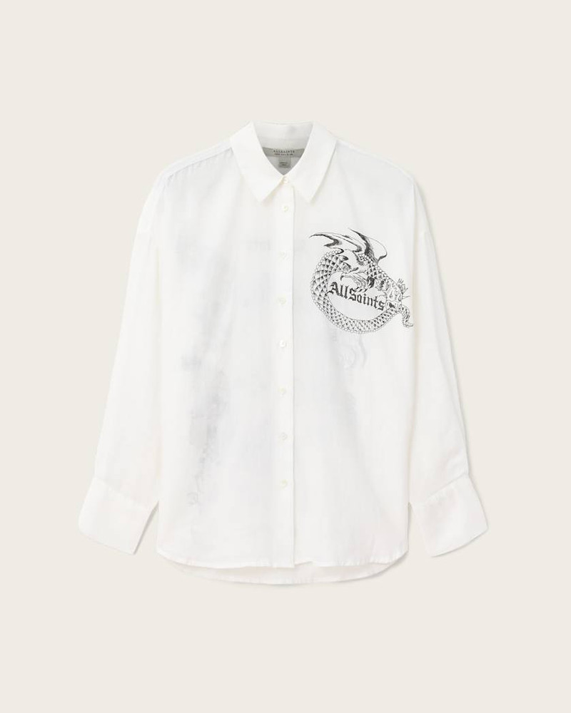 SPARROW PRINTED LINEN SHIRT 1