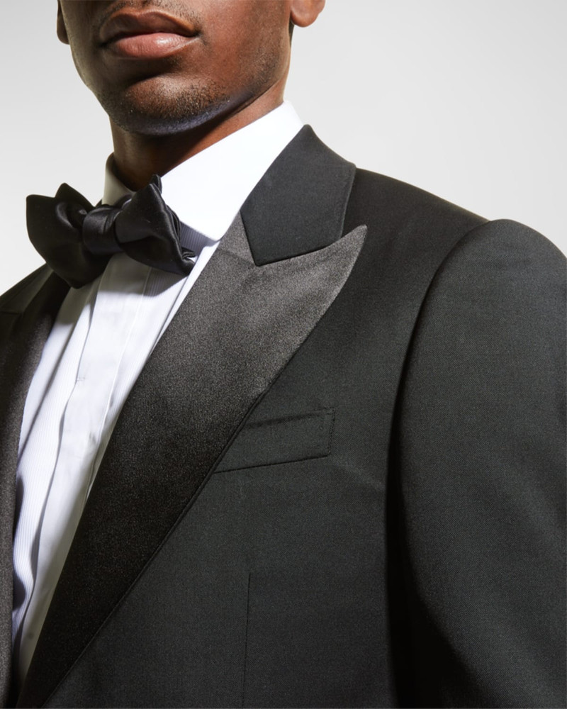 Men's Satin-Lapel Tuxedo Suit 5