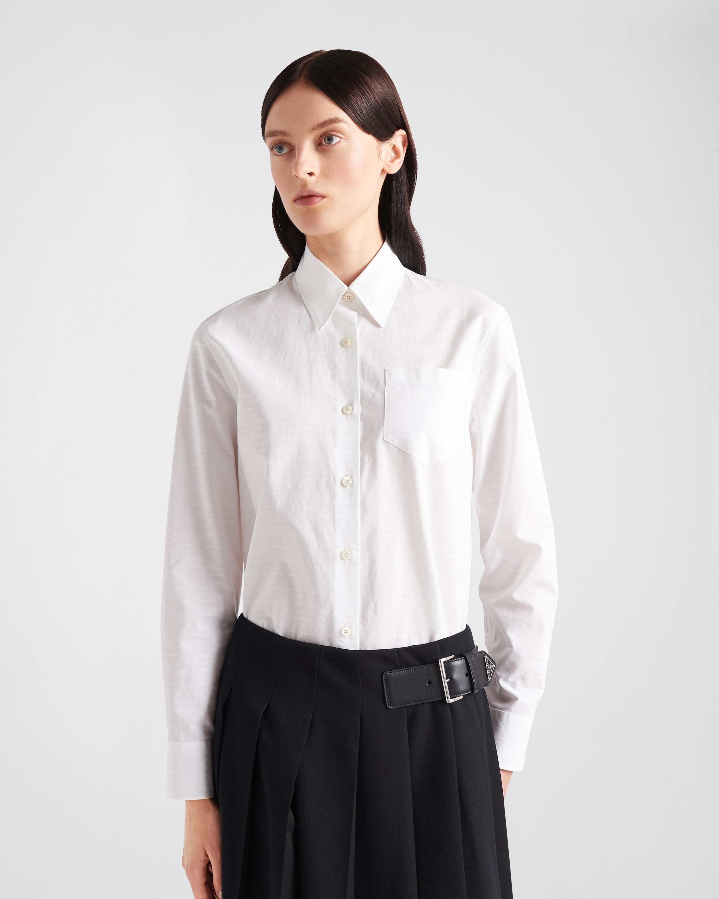 Jacquard poplin shirt - 3