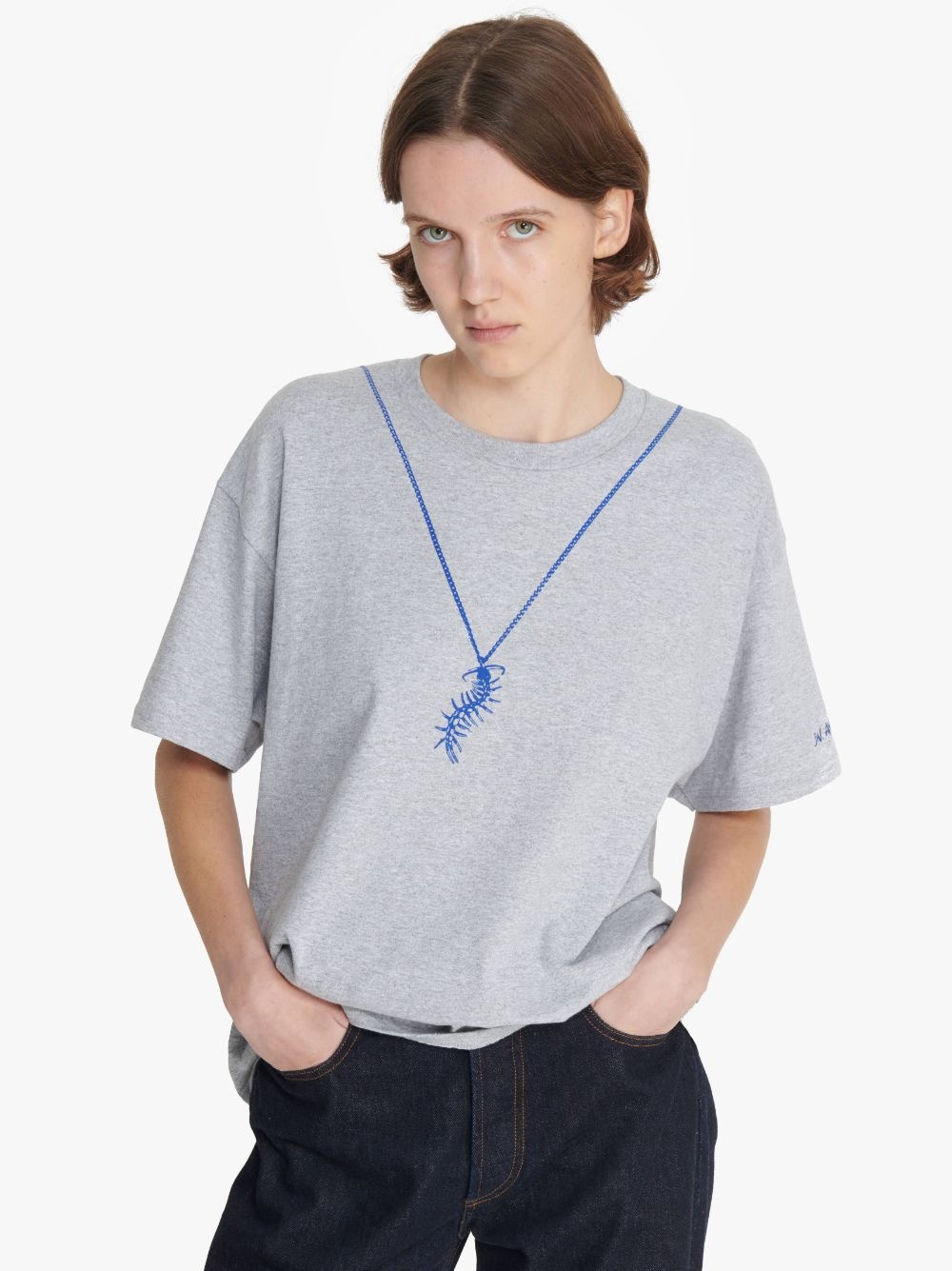 JW ANDERSON X QUEER T-SHIRT WITH NECKLACE PRINT - 4